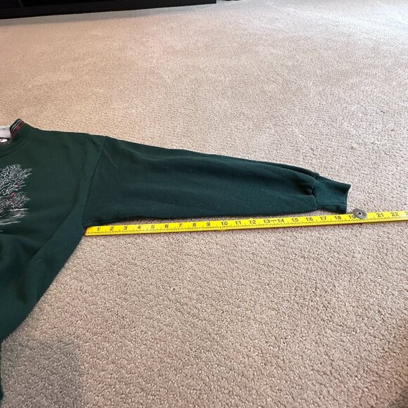 Vintage Morning Sun Sweatshirt Double Collar Winter Snow Farm Cardinals LARGE - Picture 10 of 14